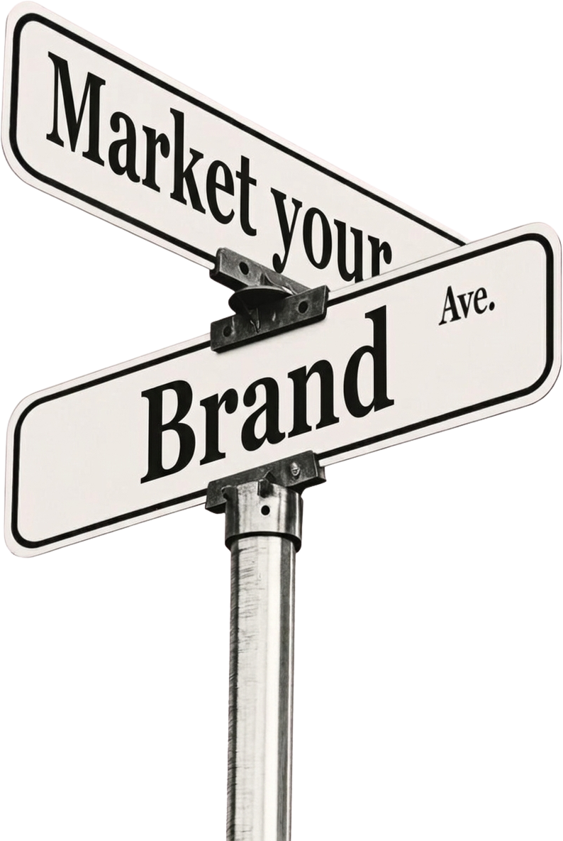 Market your Brand Ave street sign