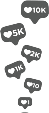 Social media engagement growing from 1 to 10K likes