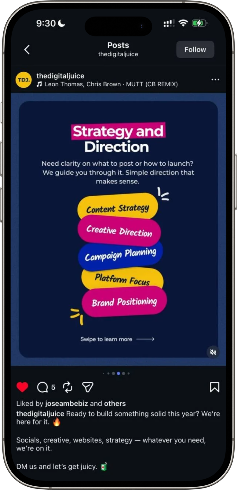 The Digital Juice – Instagram content